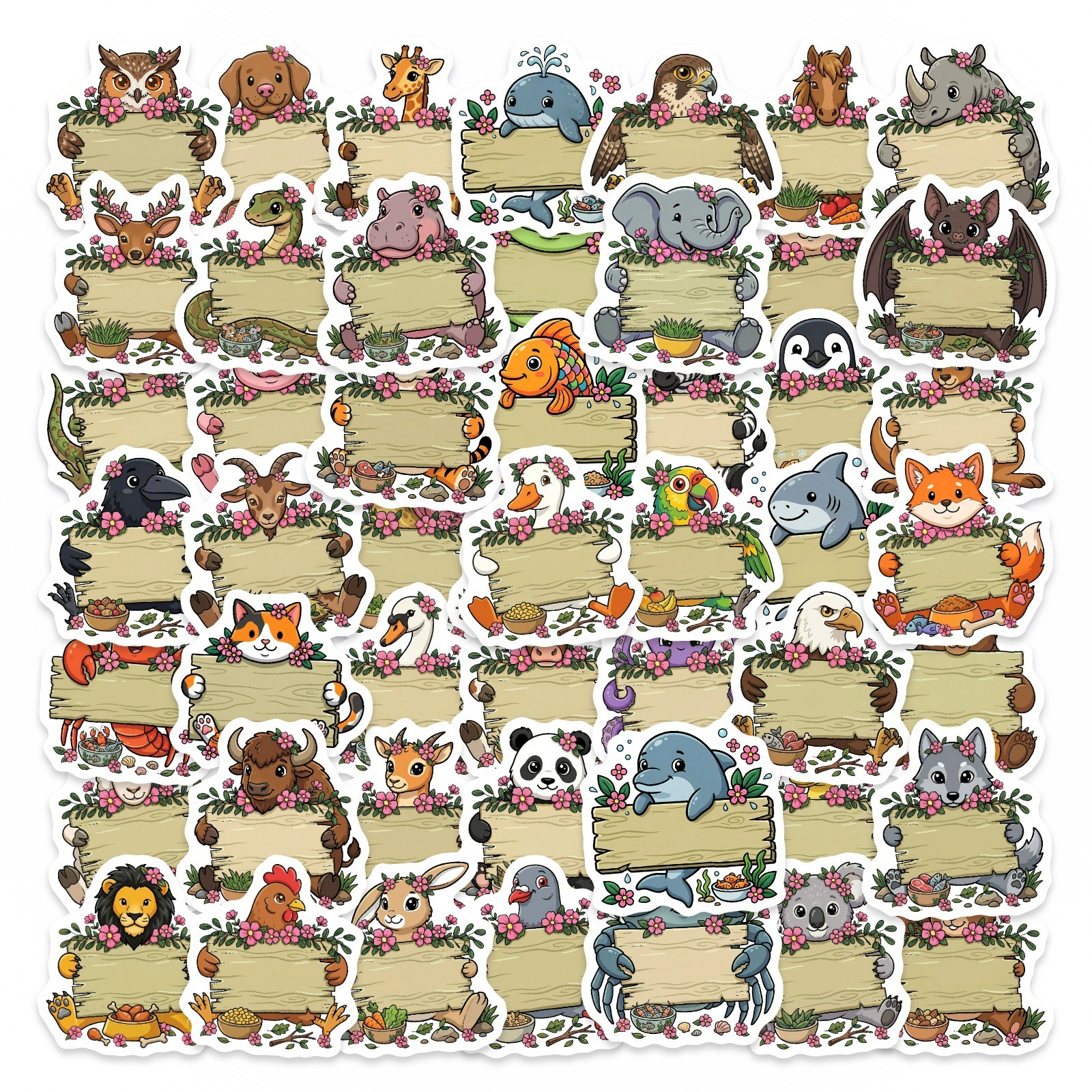 50/100Pcs HD Watercolor Forest - Paper Deal Stationery & Office Supply บทวิจารณ์และราคา