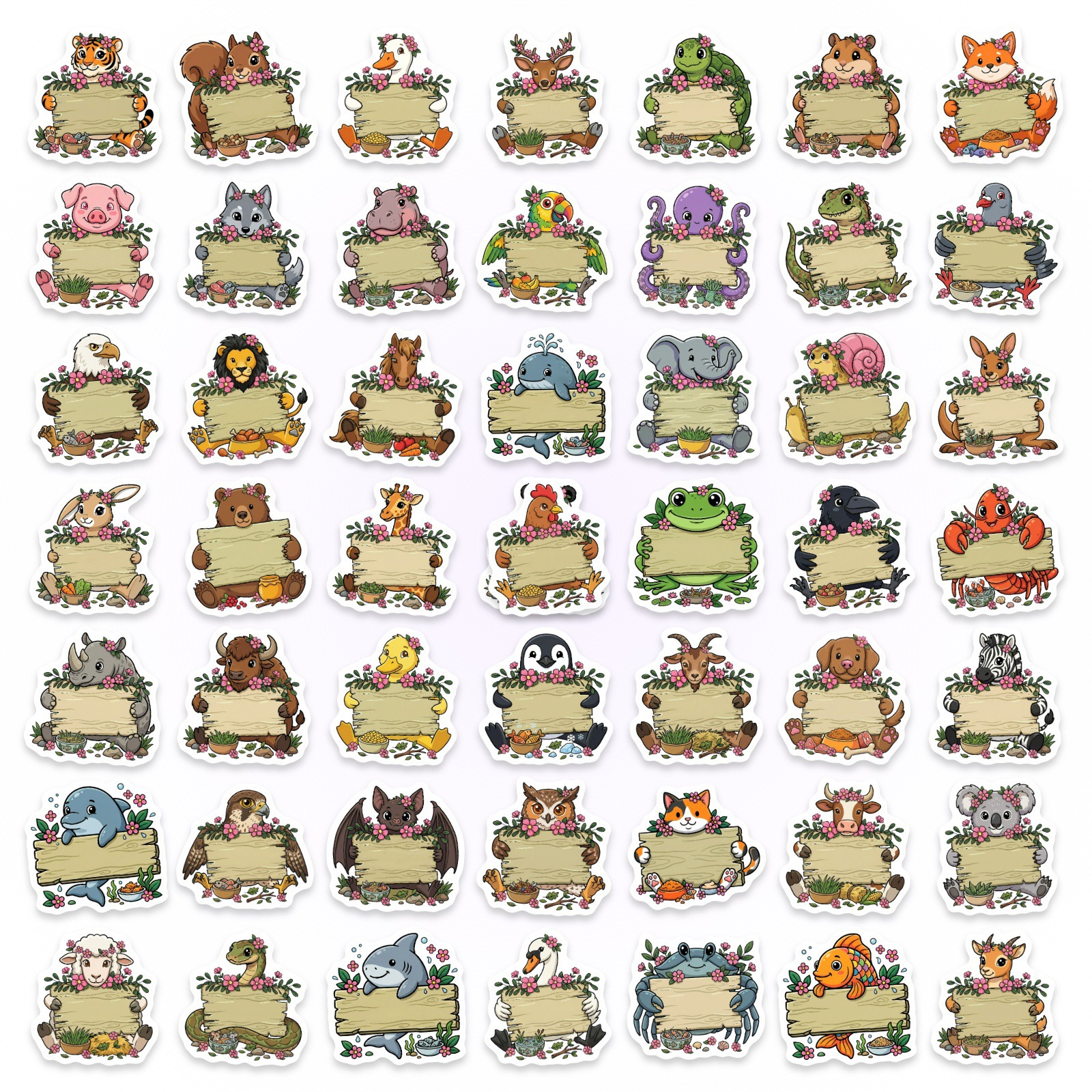 50/100Pcs HD Watercolor Forest - Paper Deal Stationery & Office Supply บทวิจารณ์และราคา