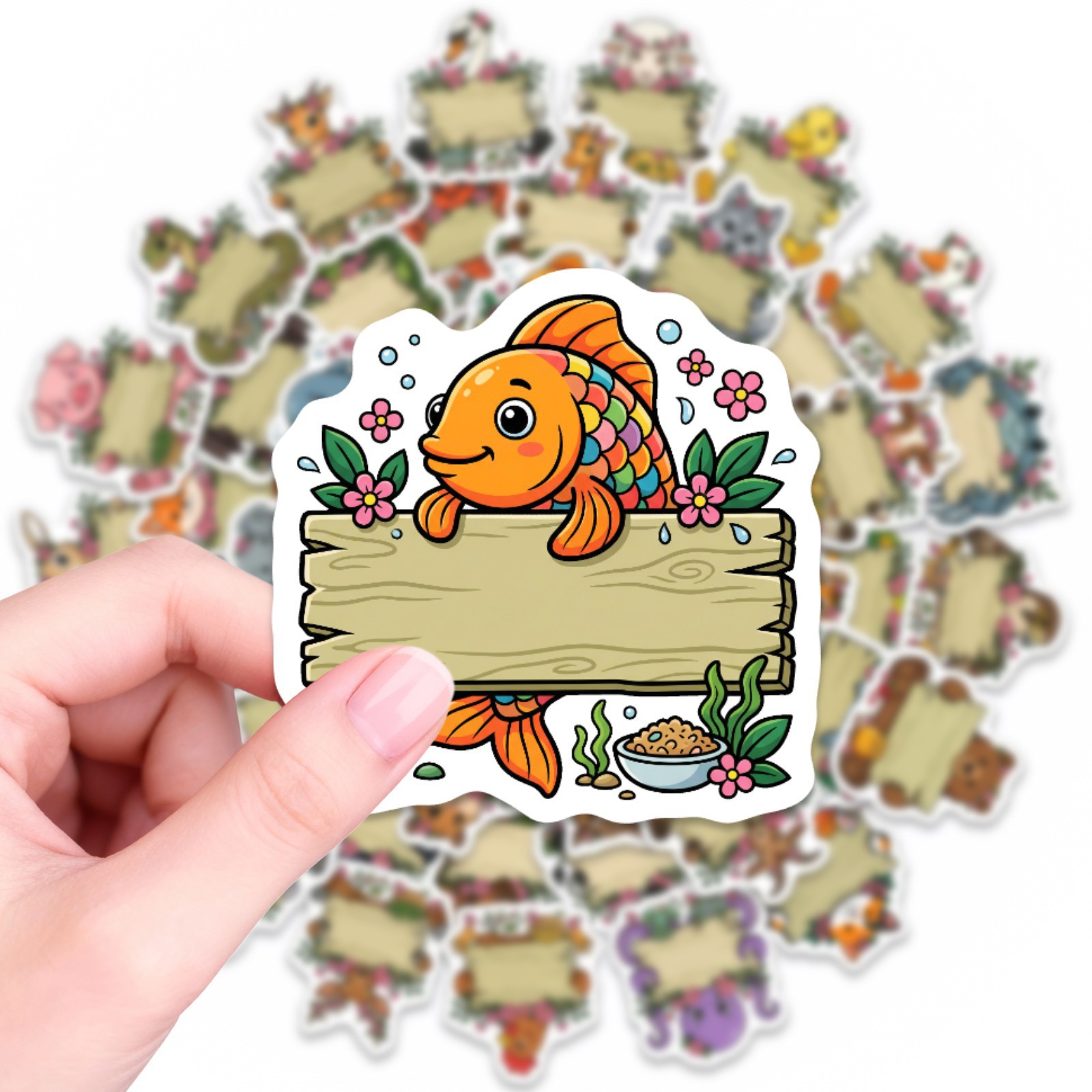 50/100Pcs HD Watercolor Forest - Paper Deal Stationery & Office Supply บทวิจารณ์และราคา