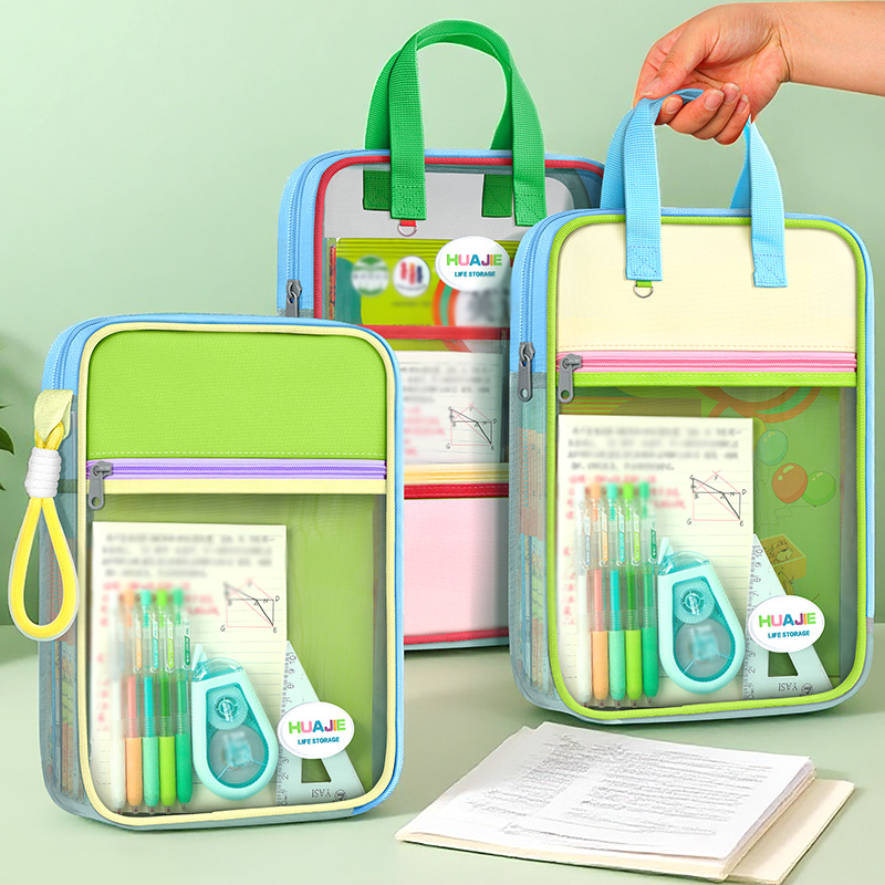 HUAJIE Student Handheld File B - Portfolio Folder Zip บทวิจารณ์และราคา