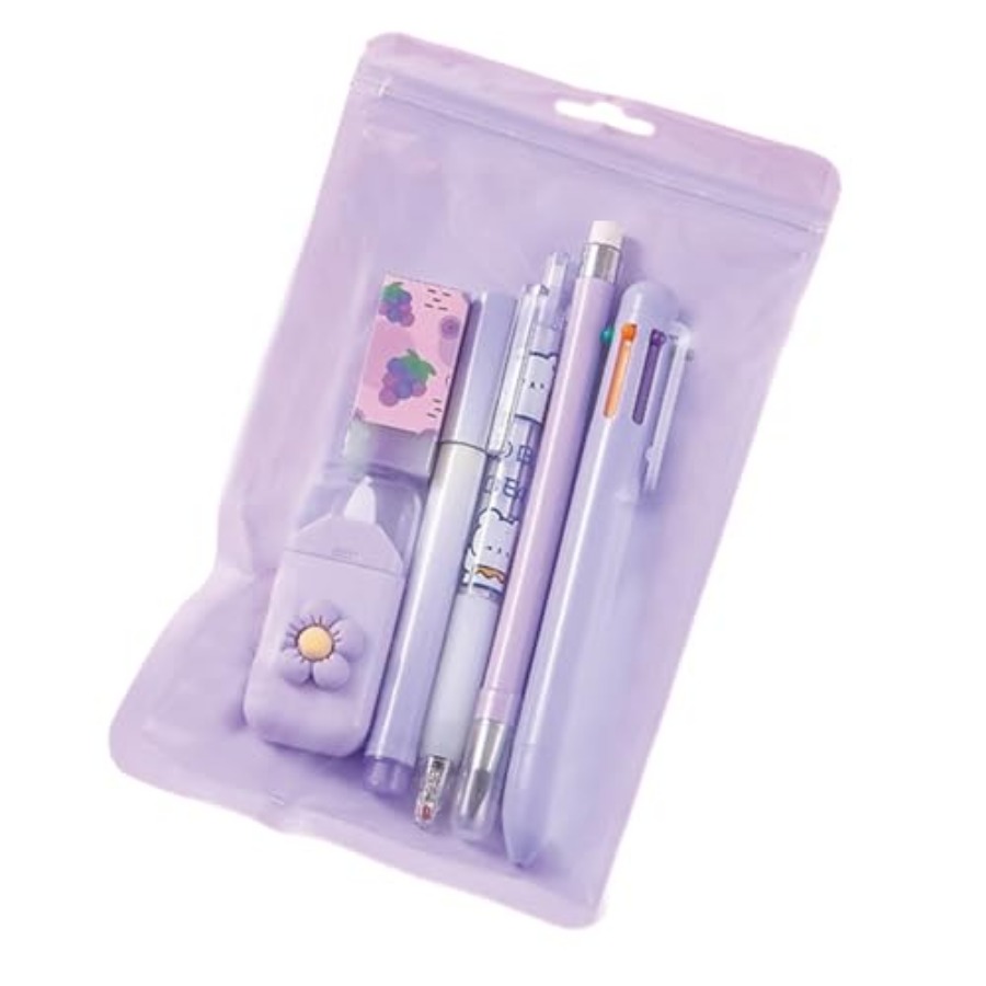 6 Pcs Cute Stationery Set for  - Gel Ink Pen Set บทวิจารณ์และราคา