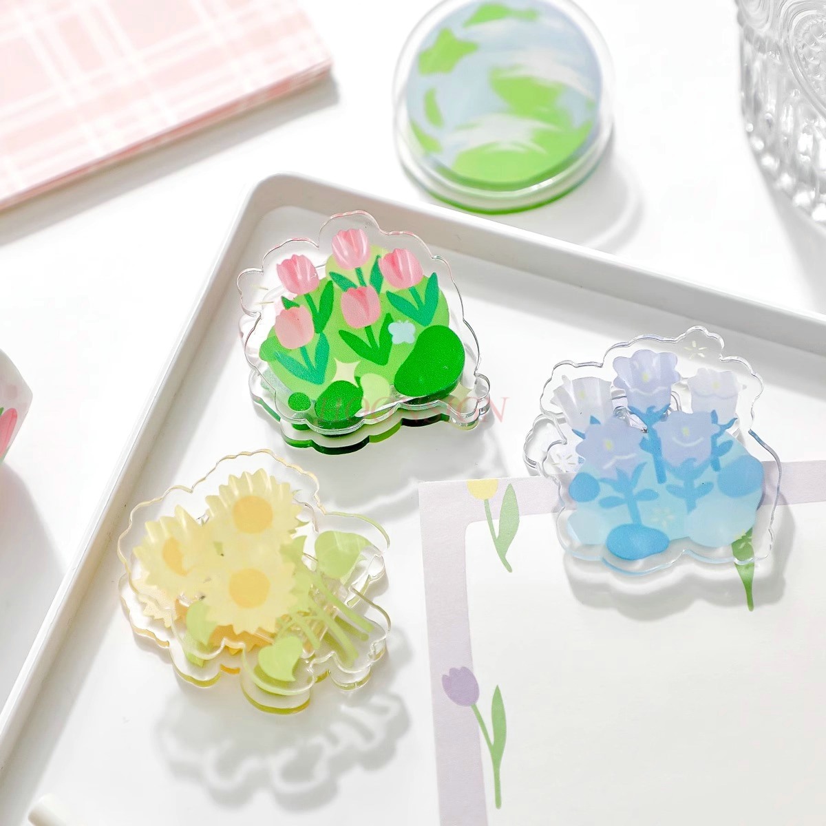 1pcs Afternoon Garden Acrylic  - Is Stationery Office Supply บทวิจารณ์และราคา