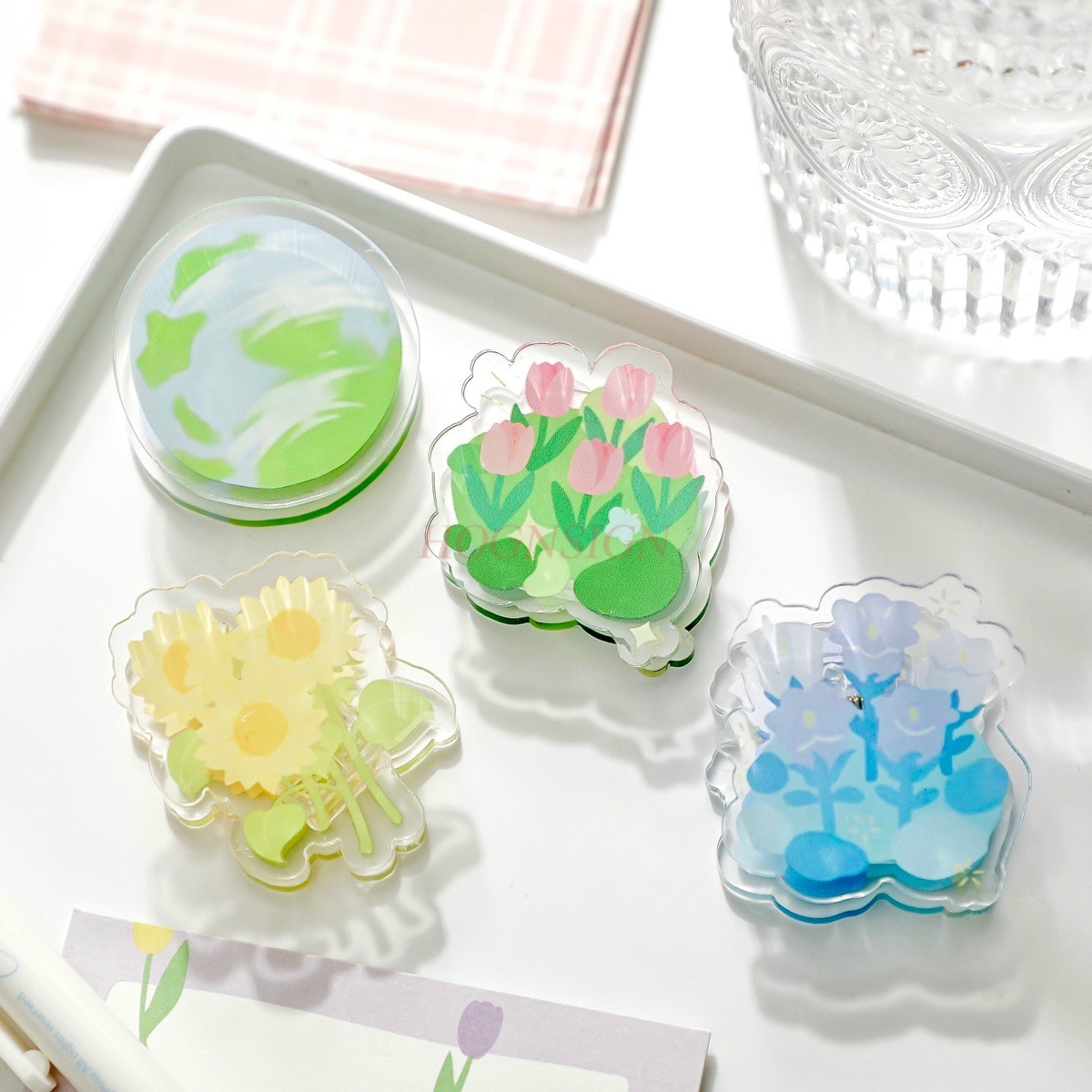 1pcs Afternoon Garden Acrylic  - Is Stationery Office Supply บทวิจารณ์และราคา