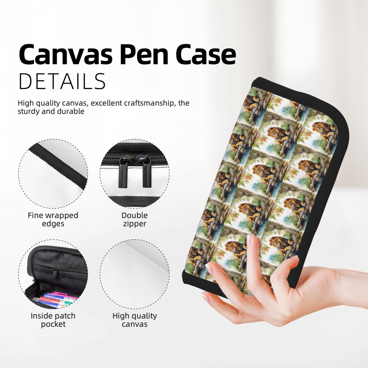 A Lion In A Forest Pencil Case - Lion Stationery & Office Supply(Kunshan)Co.Ltd บทวิจารณ์และราคา