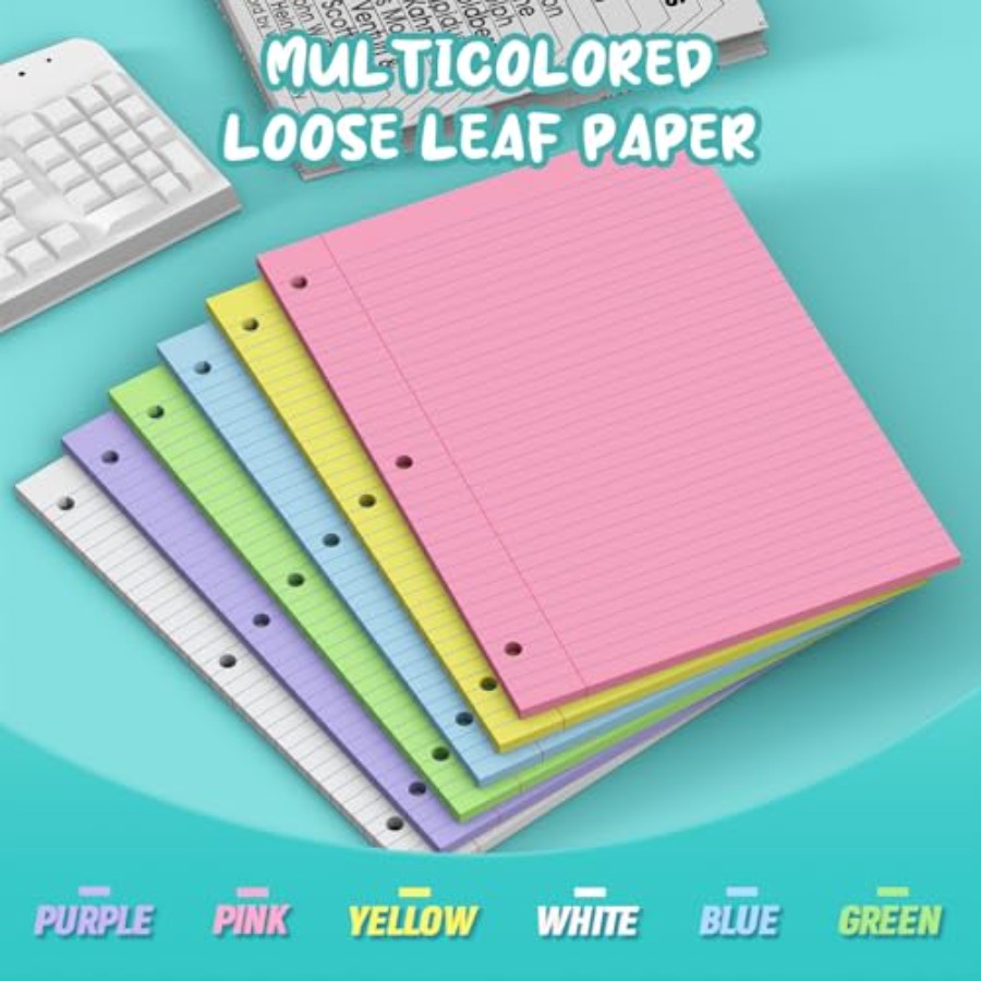 120 Sheets Loose Leaf Paper 8  - Paper Punch 3 Hole บทวิจารณ์และราคา