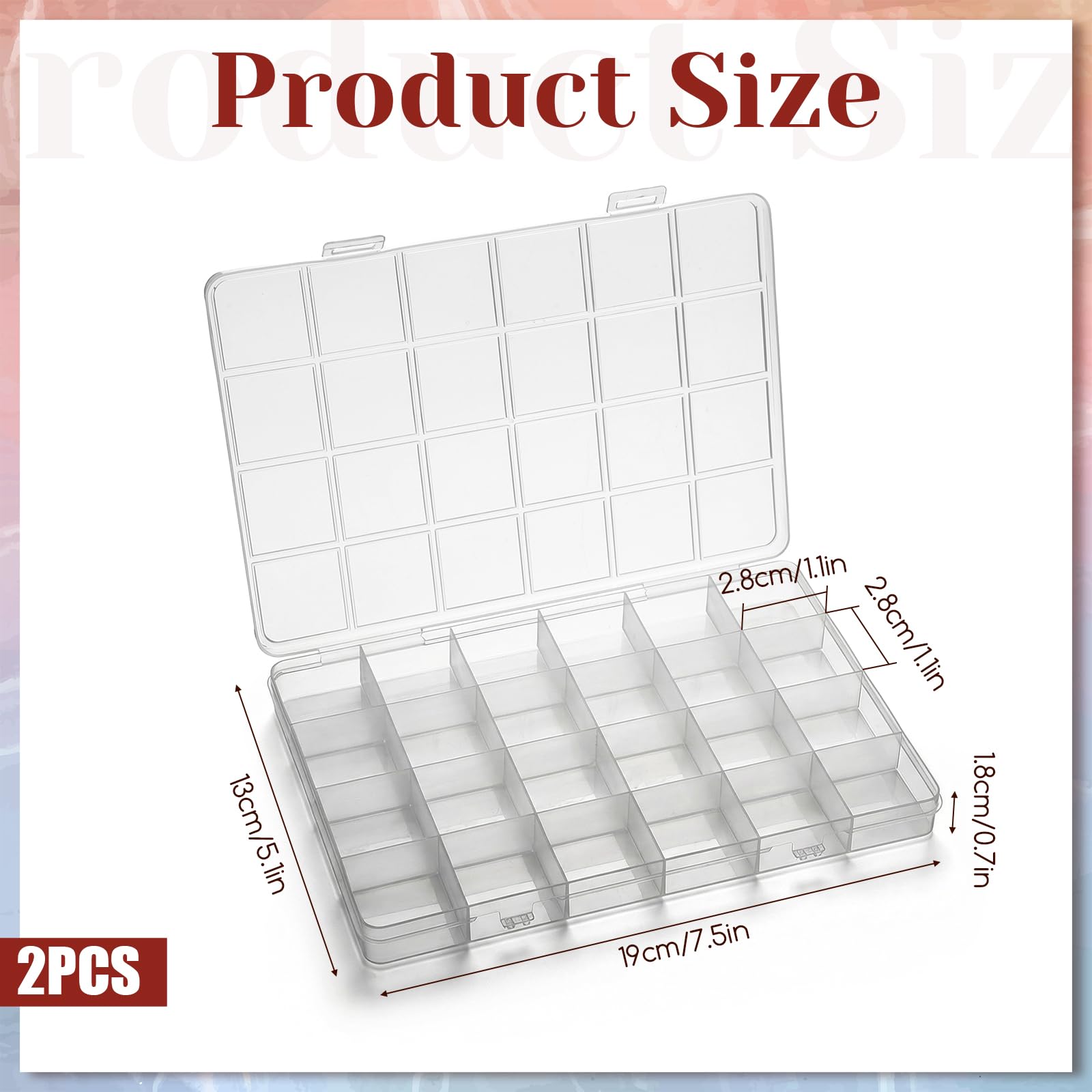 24-Grid Plastic Organizer Box  - Washi Tape Set บทวิจารณ์และราคา