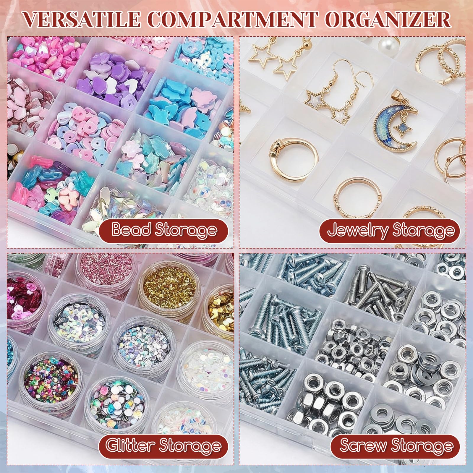 24-Grid Plastic Organizer Box  - Washi Tape Set บทวิจารณ์และราคา
