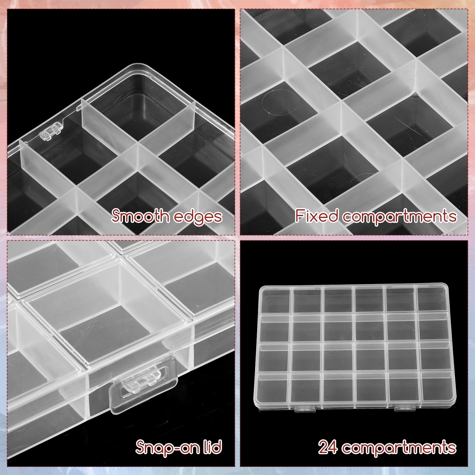 24-Grid Plastic Organizer Box  - Washi Tape Set บทวิจารณ์และราคา