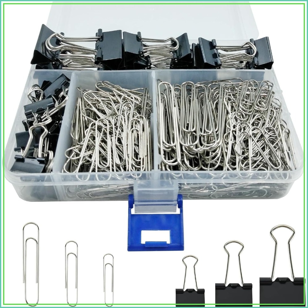340 PCS Paper Clips and Binder - Binder Clip Assorted บทวิจารณ์และราคา