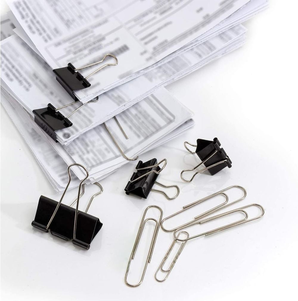 340 PCS Paper Clips and Binder - Binder Clip Assorted บทวิจารณ์และราคา