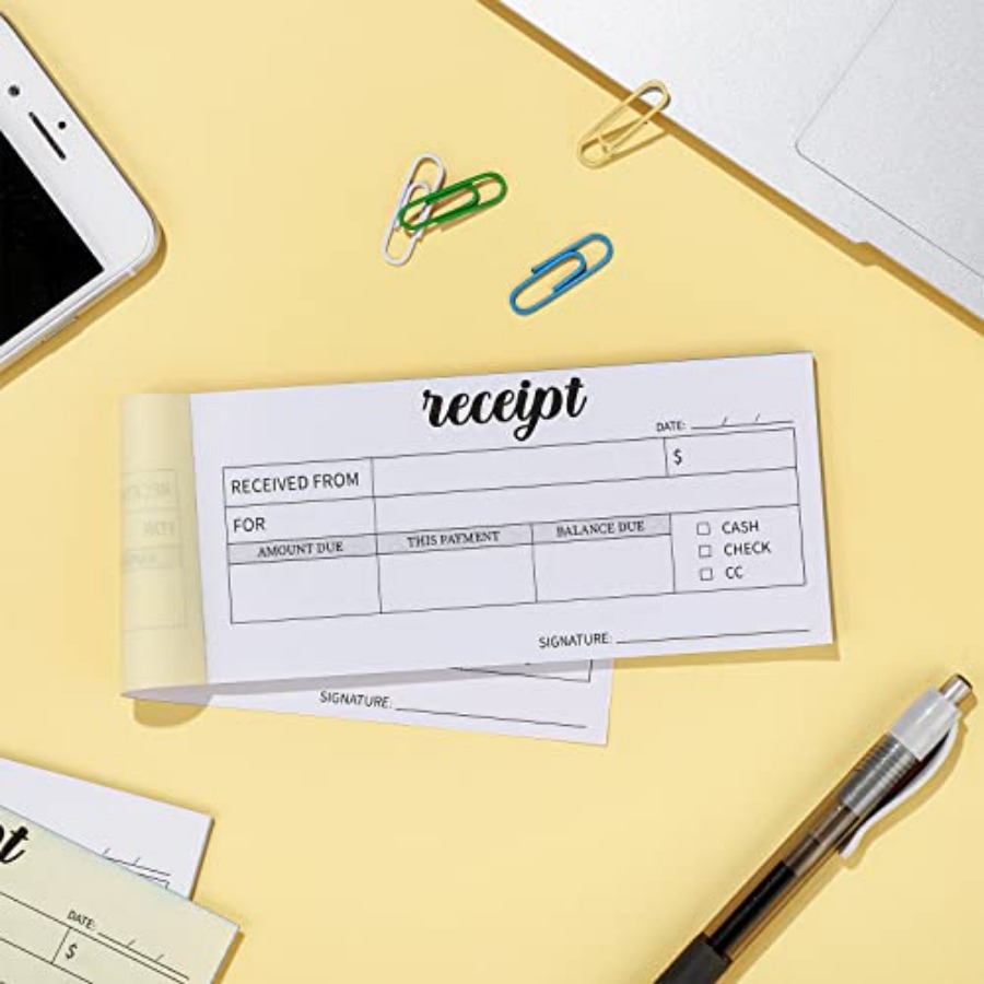 4 Pieces Receipt Books Carbonl - Carbon Copy Book บทวิจารณ์และราคา