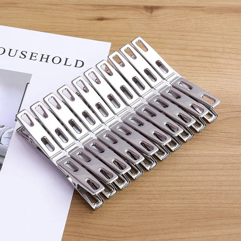 20pcs Stainless Steel Flat Mou - Binder Clip Assorted บทวิจารณ์และราคา