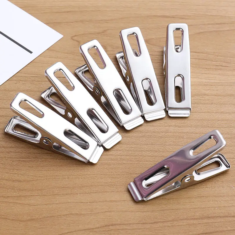 20pcs Stainless Steel Flat Mou - Binder Clip Assorted บทวิจารณ์และราคา