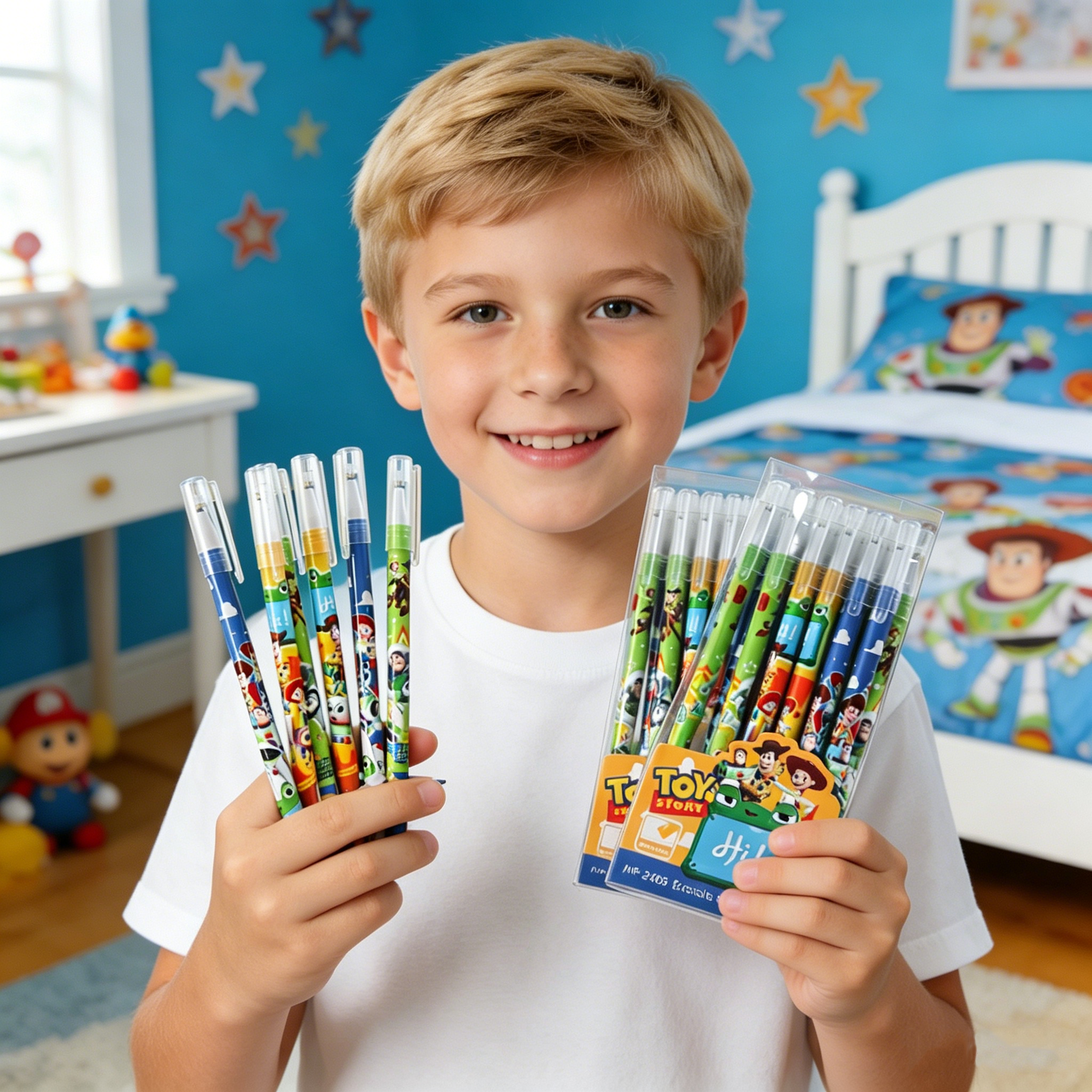 New 6/24pcs Toy Story Magic Er - Gel Ink Pen Set บทวิจารณ์และราคา