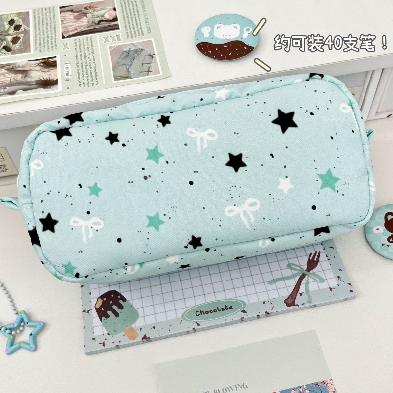 Ins Style Mint Star Mini Squar - Pencil Case Large บทวิจารณ์และราคา