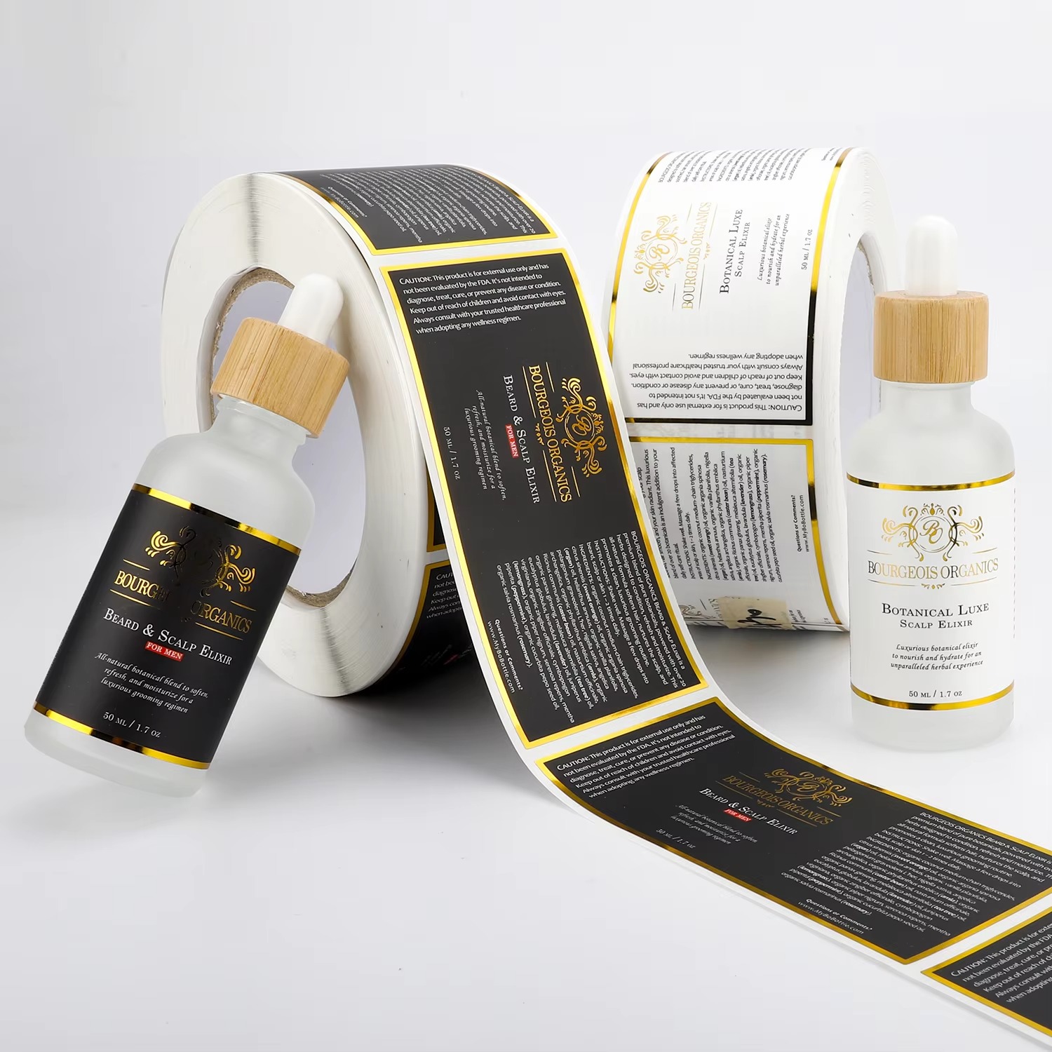 Custom Waterproof | White Viny - Sticker Label Roll บทวิจารณ์และราคา