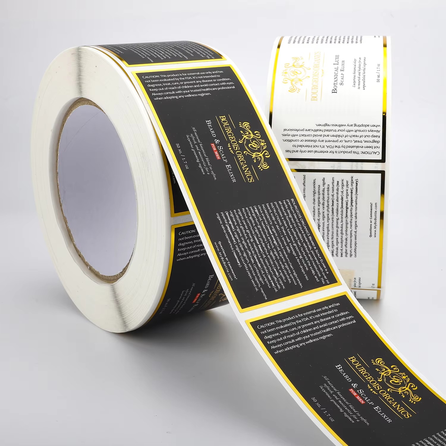 Custom Waterproof | White Viny - Sticker Label Roll บทวิจารณ์และราคา