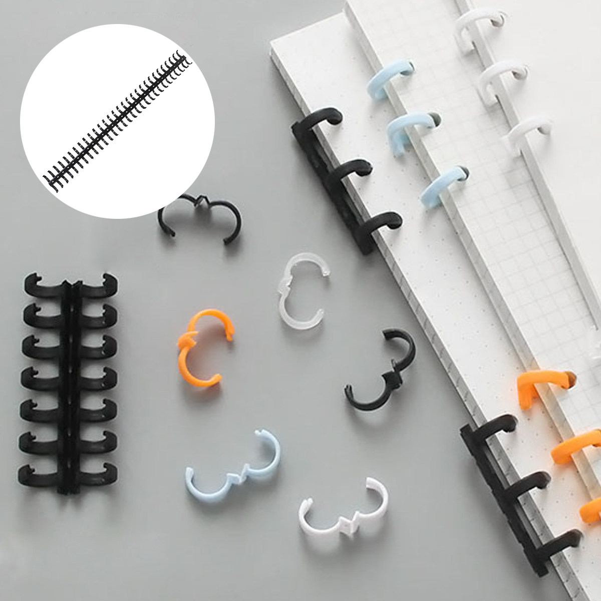 10Pcs Plastic Comb Binder Spin - Binding Comb Plastic บทวิจารณ์และราคา