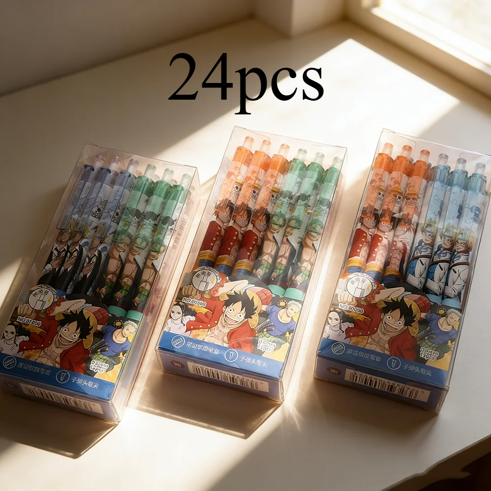4/12/24Pcs  Anime One Piece Bl - Gel Ink Pen Set บทวิจารณ์และราคา
