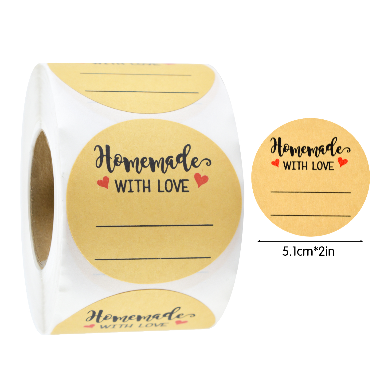 200Pcs 2-Inch Round Writable K - Sticker Label Roll บทวิจารณ์และราคา