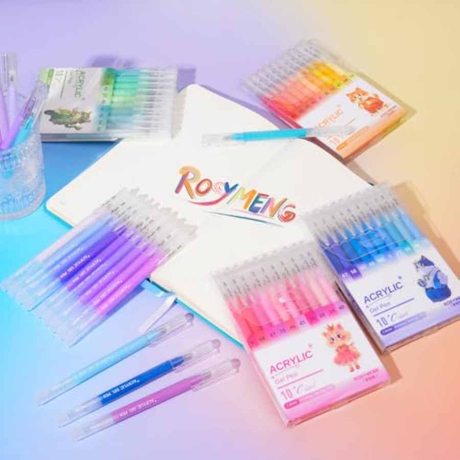 ROSYMENG 10 Colors Acrylic Gel - Gel Ink Pen Set บทวิจารณ์และราคา