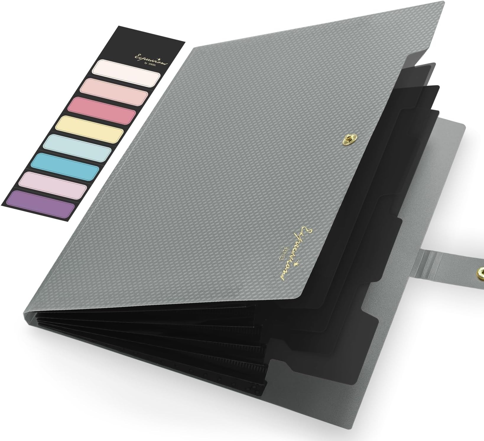 Expanding File Folder,5 Pocket - Portfolio Folder Zip บทวิจารณ์และราคา