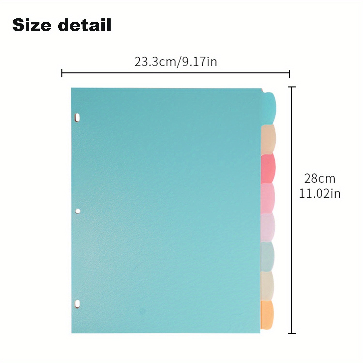 8 Tab Binder Dividers for 3 Ri - Paper Punch 3 Hole บทวิจารณ์และราคา