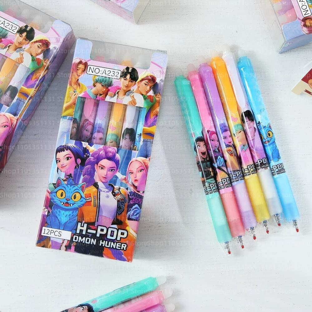 Anime Girl Group Erasable Pens - Gel Ink Pen Set บทวิจารณ์และราคา