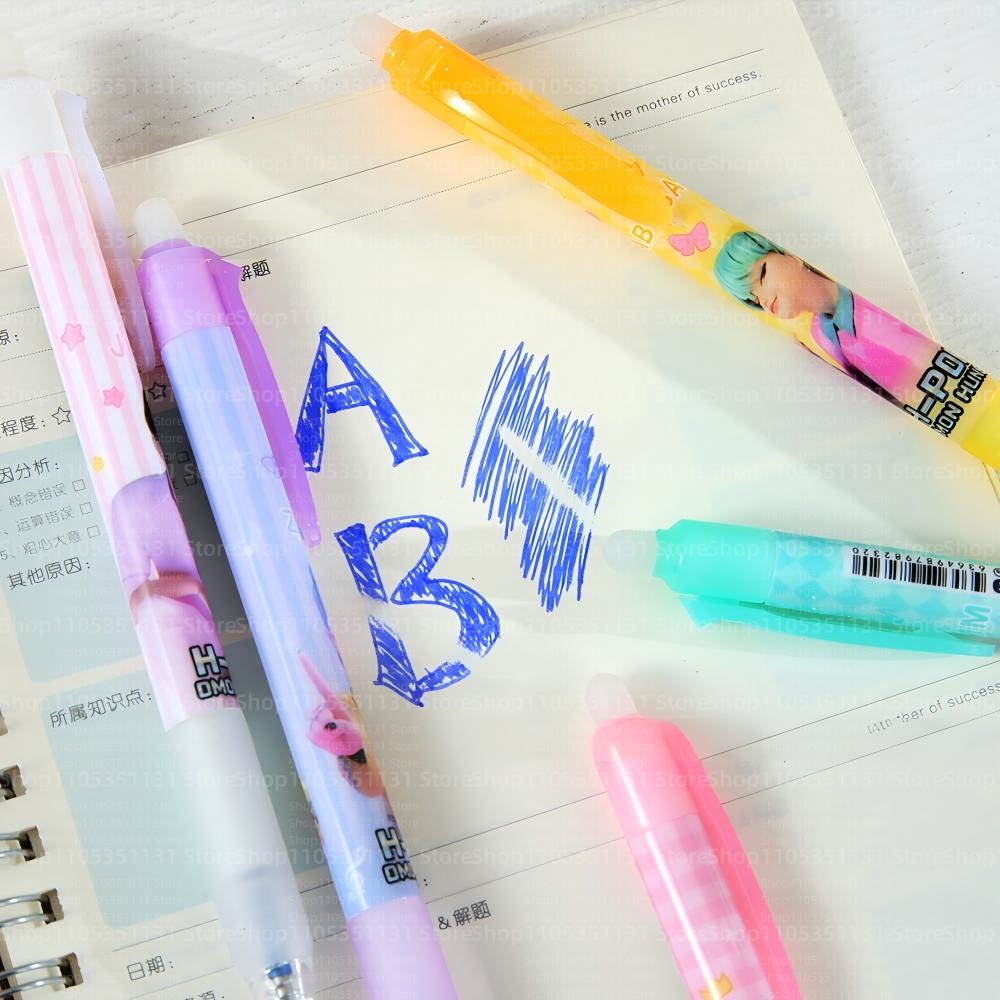 Anime Girl Group Erasable Pens - Gel Ink Pen Set บทวิจารณ์และราคา