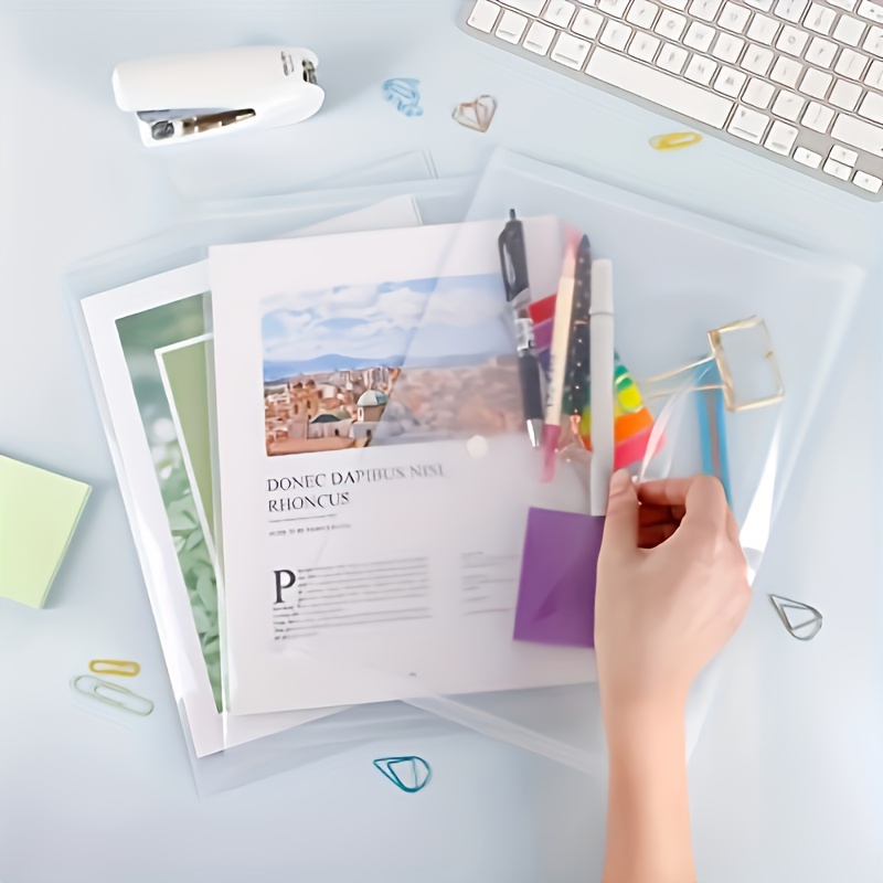 10pcs Transparent A4 Folders C - Is Stationery Office Supply บทวิจารณ์และราคา
