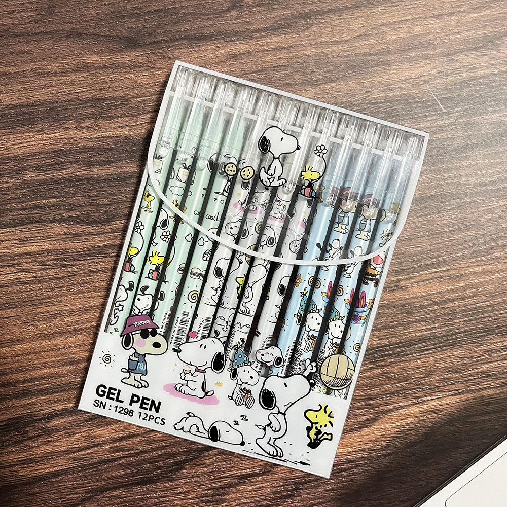 12pcs Snoopy Premium Erasable  - Stationery Office บทวิจารณ์และราคา