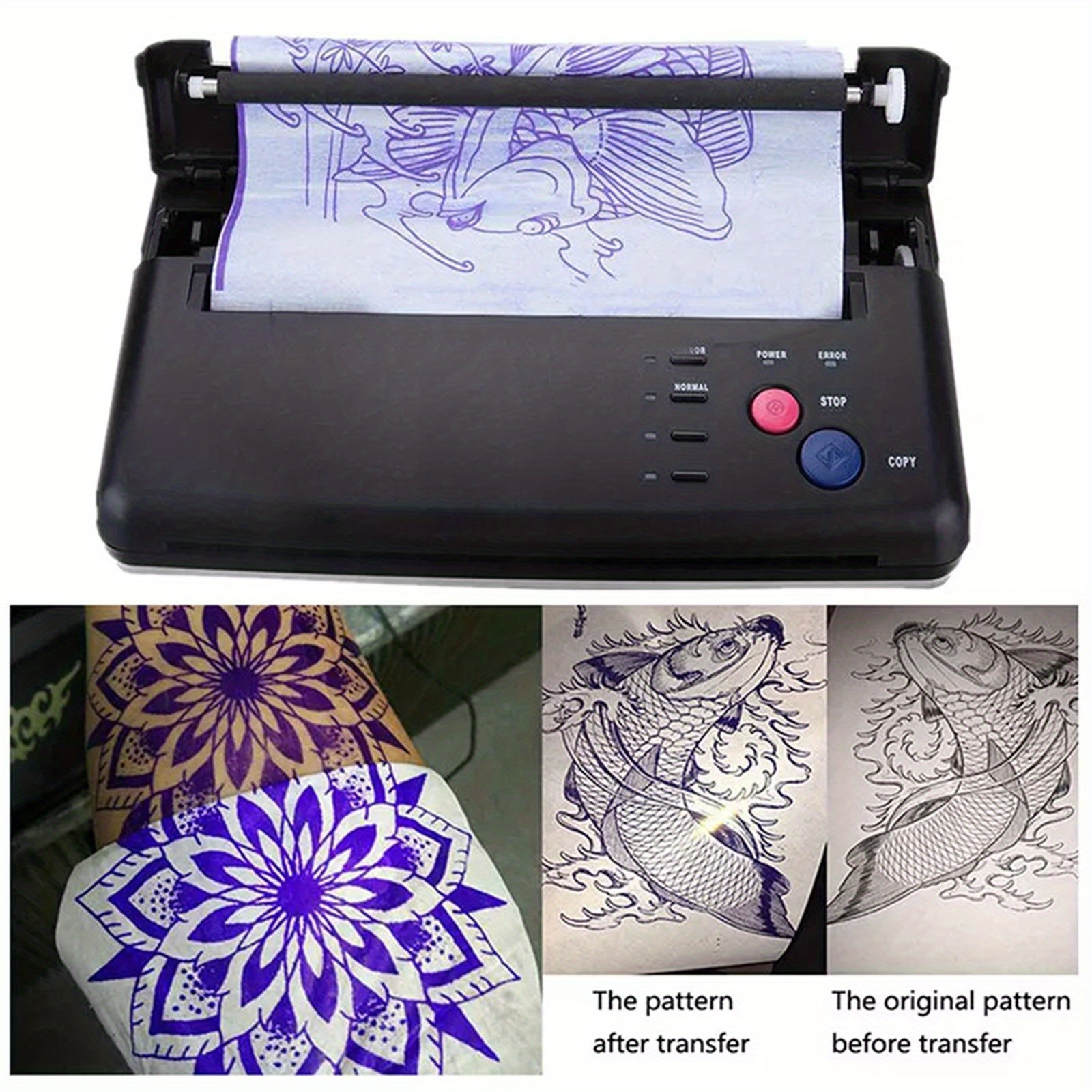 100PCS Professional Tattoo Tra - Carbon Copy Book บทวิจารณ์และราคา