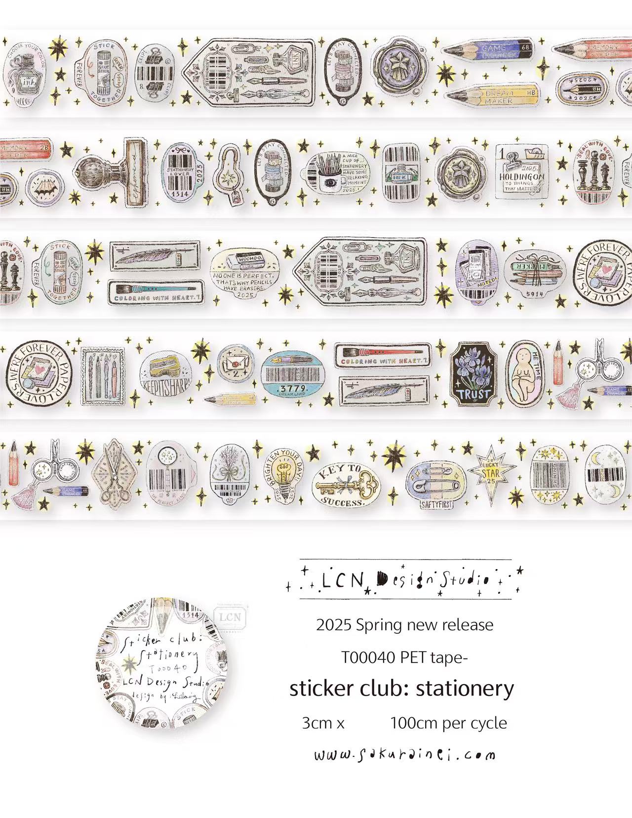 1 Loop LCN Vintage Sticker Clu - Washi Tape Set บทวิจารณ์และราคา