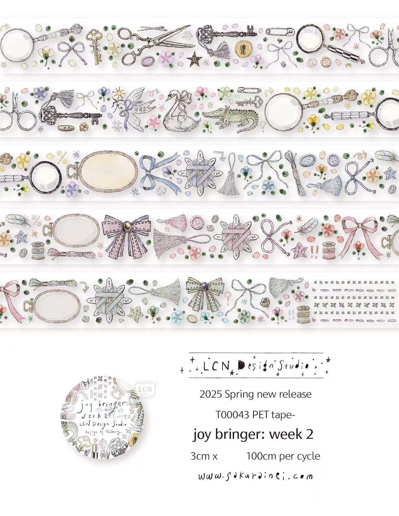 1 Loop LCN Vintage Sticker Clu - Washi Tape Set บทวิจารณ์และราคา