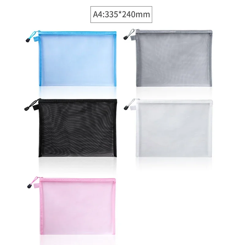 1Pcs A4/A5/A6 Mesh Zipper Pouc - Portfolio Folder Zip บทวิจารณ์และราคา