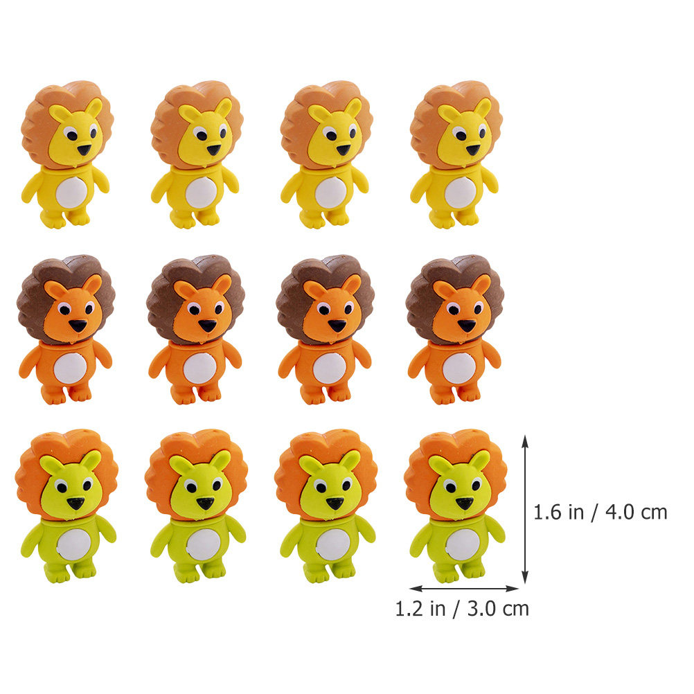20Pcs Adorable Lion Erasers Ki - Lion Stationery & Office Supply(Kunshan)Co.Ltd บทวิจารณ์และราคา