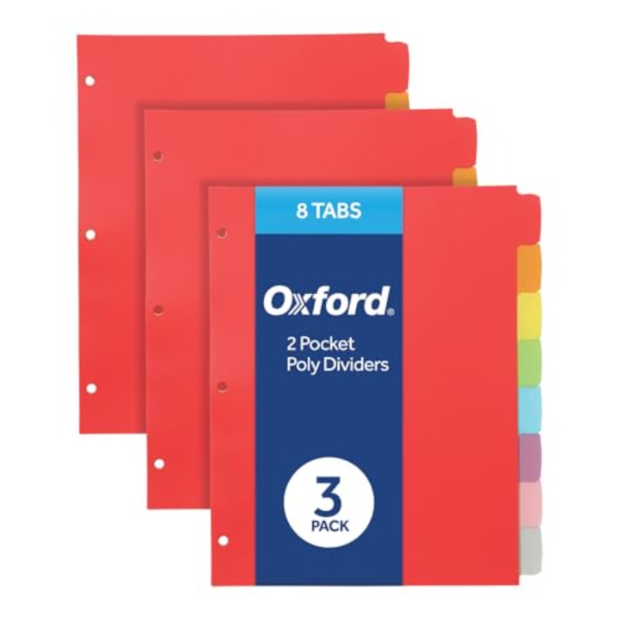 Poly Binder Dividers, 3 Hole P - Binding Comb Plastic บทวิจารณ์และราคา