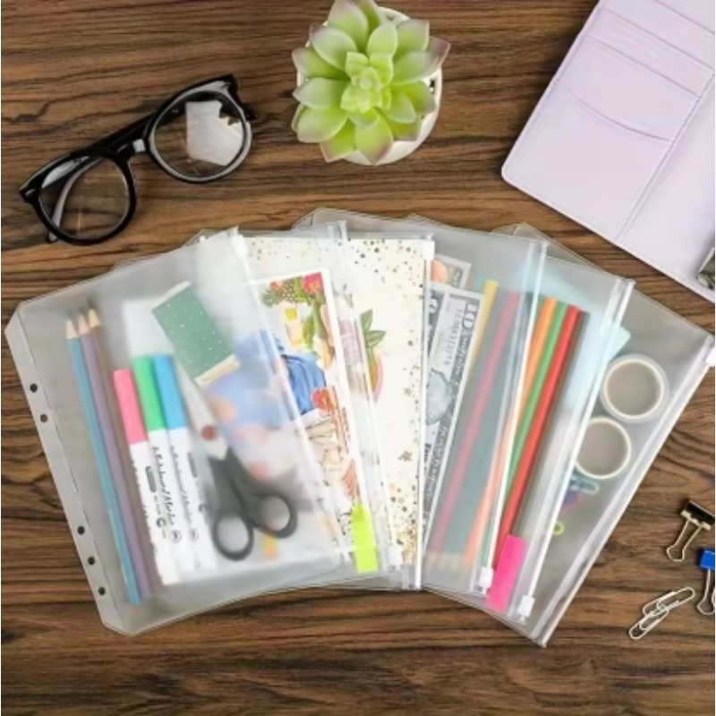 10Pcs Transparent PVC Zipper B - Portfolio Folder Zip บทวิจารณ์และราคา