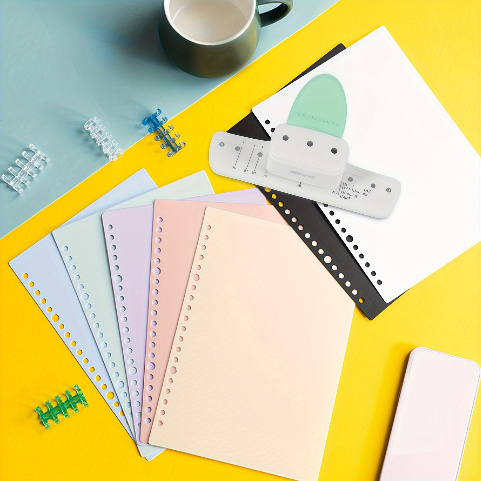 1pc Green 3-Hole Paper Punch,  - Paper Punch 3 Hole บทวิจารณ์และราคา