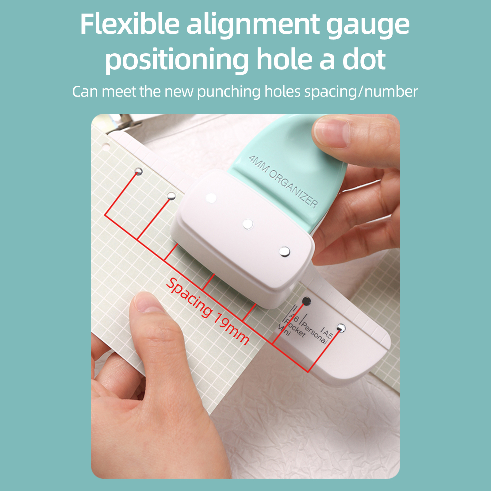 New 4mm Hole Puncher Daily Pla - Paper Punch 3 Hole บทวิจารณ์และราคา