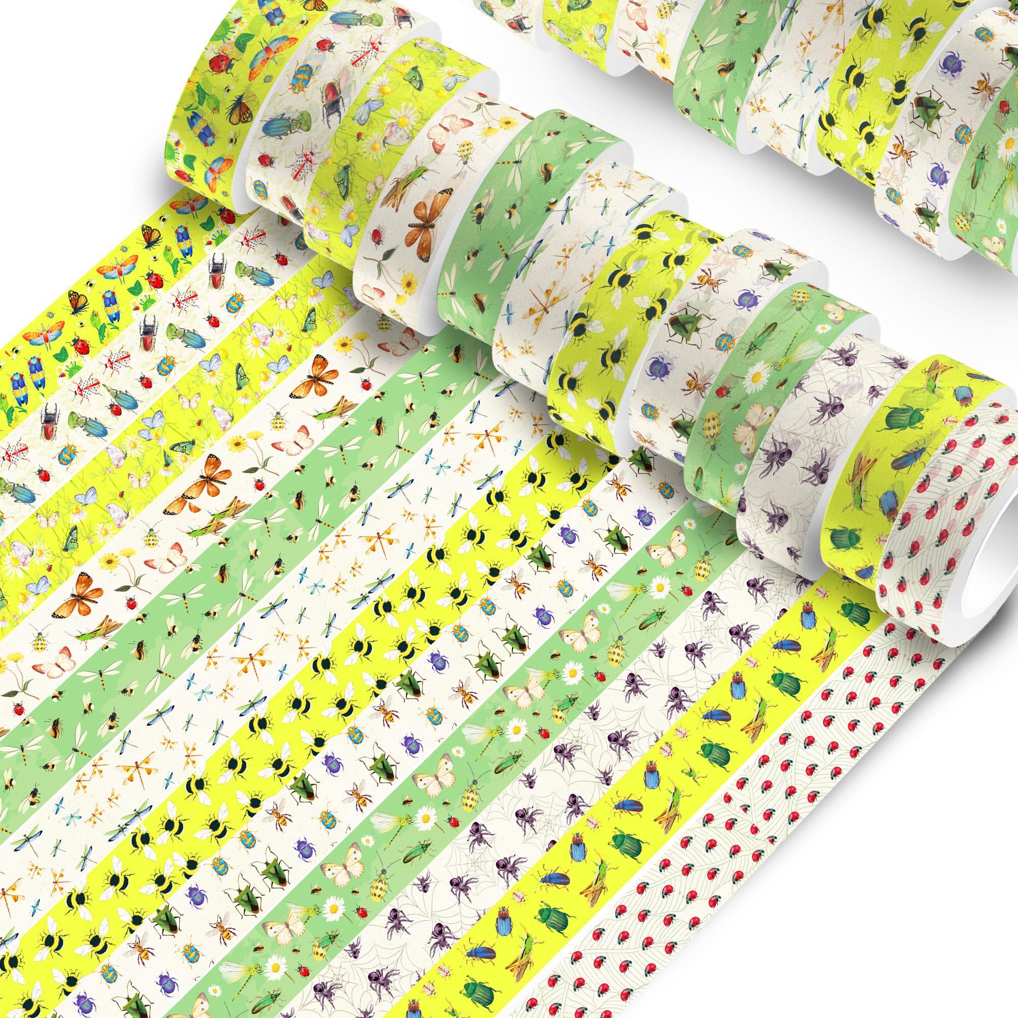 12 Rolls Cartoon Insect Bee Bu - Washi Tape Set บทวิจารณ์และราคา