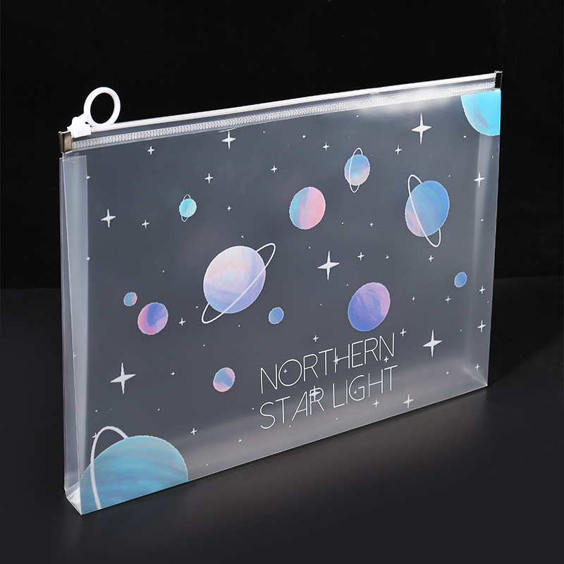4/12pcs A4 Space Zipper Folder - Is Stationery Office Supply บทวิจารณ์และราคา