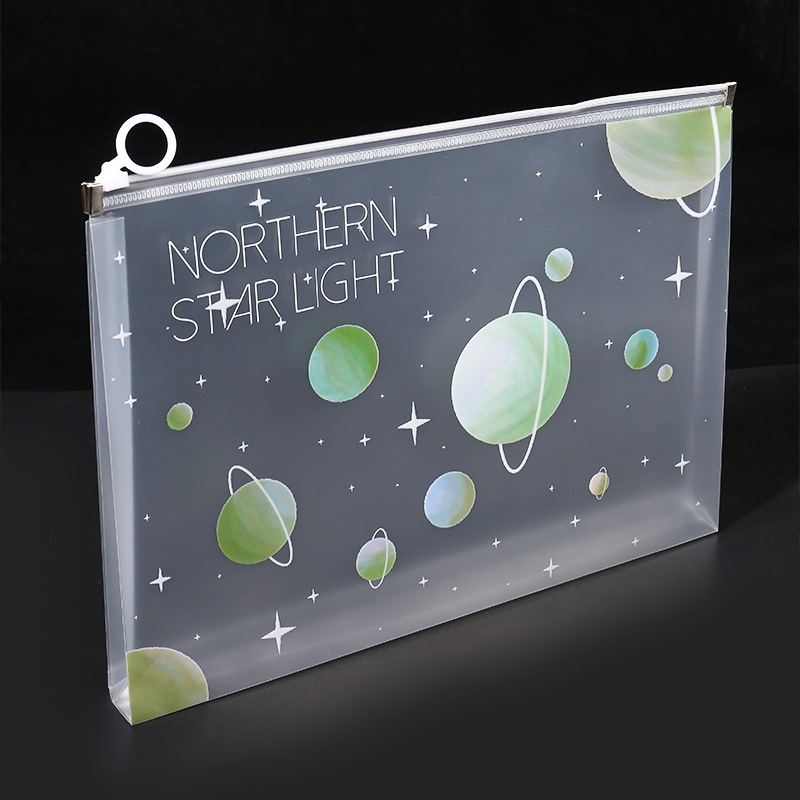 4/12pcs A4 Space Zipper Folder - Is Stationery Office Supply บทวิจารณ์และราคา