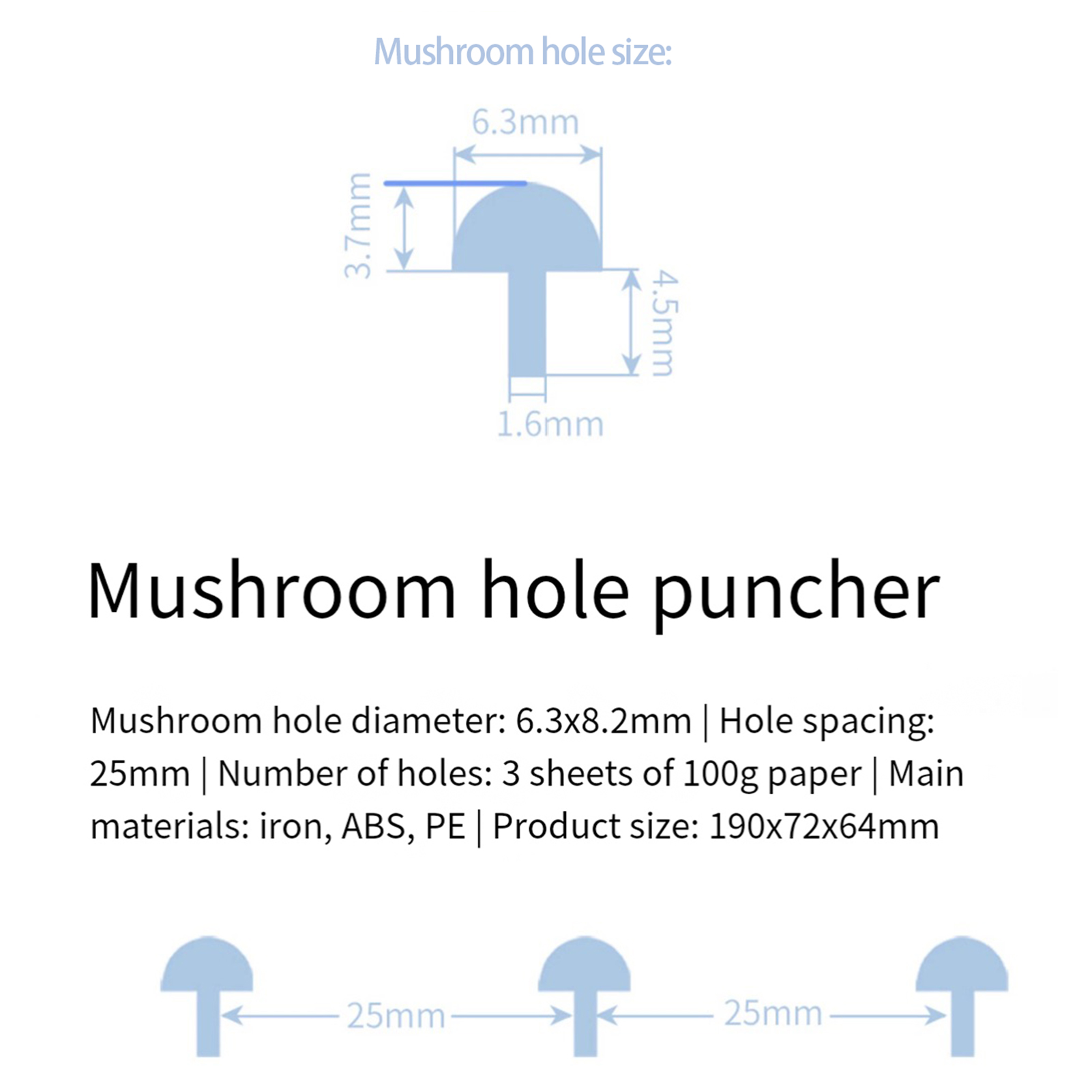KW-triO Handheld DIY Mushroom  - Paper Punch 3 Hole บทวิจารณ์และราคา
