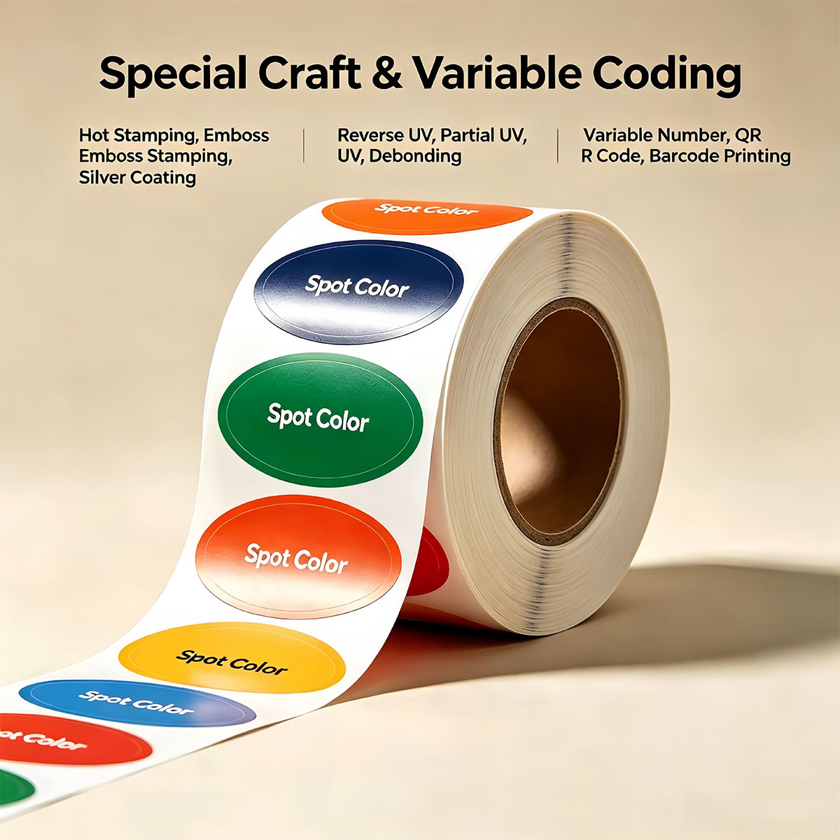 Premium 3D UV Roll Label Matte - Sticker Label Roll บทวิจารณ์และราคา
