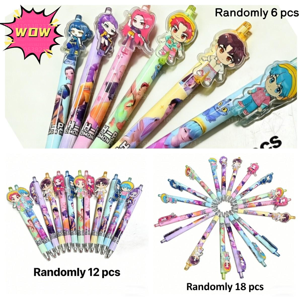 6/12/18Pcs 0.5mm Black Gel Pen - Gel Ink Pen Set บทวิจารณ์และราคา
