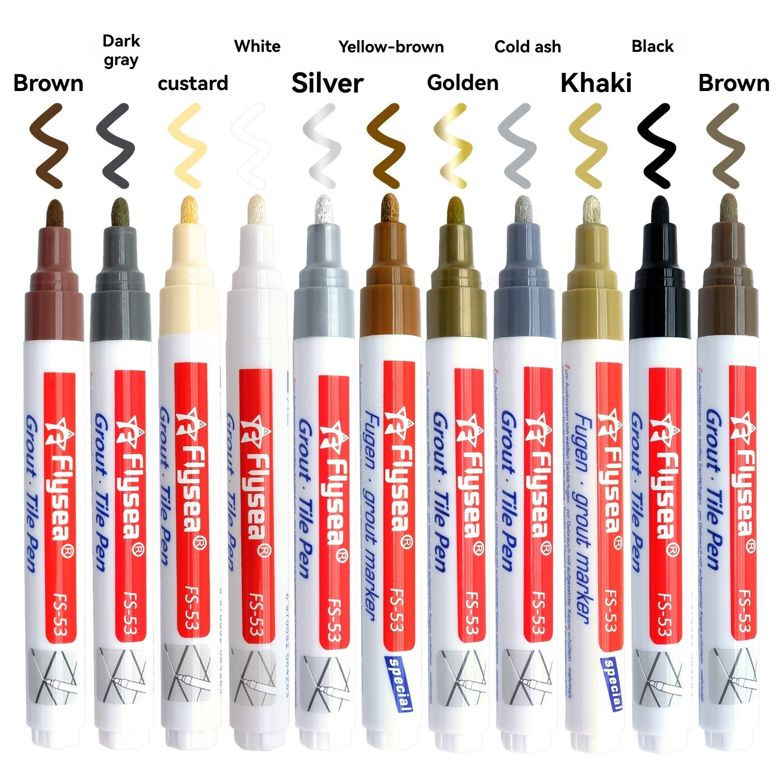 1/3/6Pcs White Waterproof Tile - Whiteboard Marker Set บทวิจารณ์และราคา