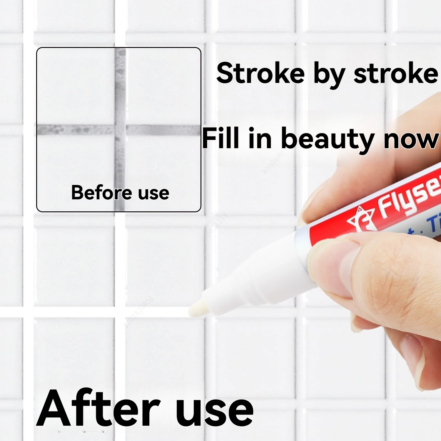 1/3/6Pcs White Waterproof Tile - Whiteboard Marker Set บทวิจารณ์และราคา