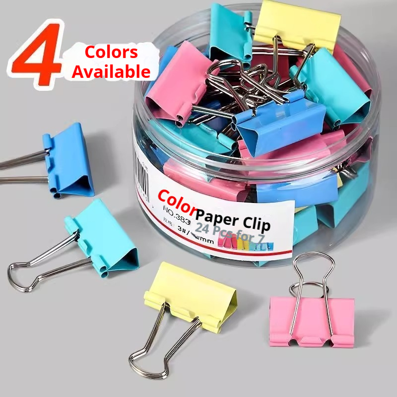 Colored Binder Clips Mixed Col - Binder Clip Assorted บทวิจารณ์และราคา
