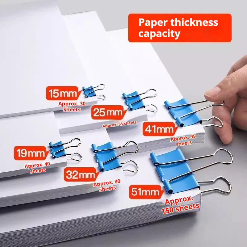 Colored Binder Clips Mixed Col - Binder Clip Assorted บทวิจารณ์และราคา